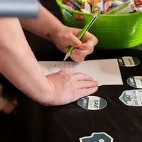 Student write thank you note