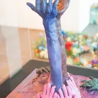 Art sculpture of hands