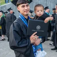 Graduate with a baby and a degree
