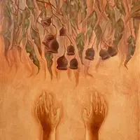  self-portrait painting titled "Decade"