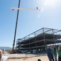 Beaming being raised