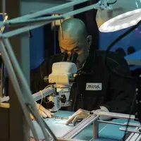 Micron technician at work