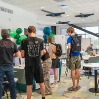 Students discover resources in the Learning Commons