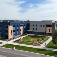 Back exterior of Norco Health and Science Building