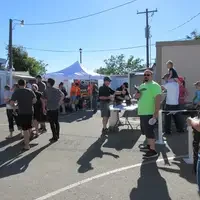 Street Team walking around the Meridian Speedway