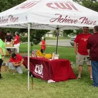 CWI booth with street team students