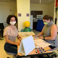 OTA students pause for a photo during a recent lab. 