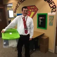 Joshua Rigenhagen taught in Heide Fry's fifth grade classroom at Siena Elementary in Meridian.