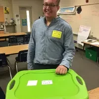 Ricky Thome taught in Anna Houchin's fourth grade classroom at Hunter Elementary in Meridian.