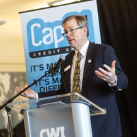 The CWI community gathered at the College’s Nampa Campus Tuesday, Feb. 11, to celebrate groundbreaking of the new CapEd Student 