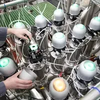 Student working with mechatronics equipment