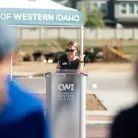 Students, volunteers, and community members gathered at CWI’s new arboretum to plant 40 trees in celebration of Arbor Day, helpi
