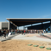 Students, volunteers, and community members gathered at CWI’s new arboretum to plant 40 trees in celebration of Arbor Day, helpi
