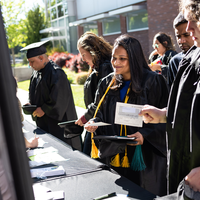 Image from the CWI 2024 Commencement Ceremony at ExtraMile Arena in Boise, Idaho.