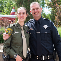 Photos from a graduation ceremony for Law Enforcement officers. 
