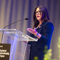 An apprenticeship graduation and signing event