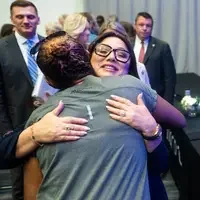 An apprenticeship graduation and signing event