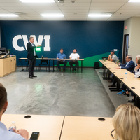 San Francisco Federal Reserve President May Daly visits with leadership at College of Western Idaho