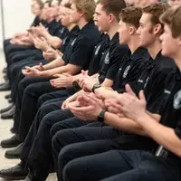 Students from the Fire Service Technology program graduate.