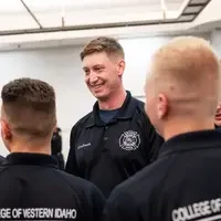 Students from the Fire Service Technology program graduate.