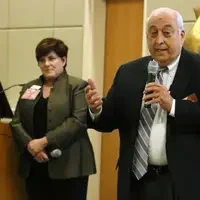 CWI President Bert Glandon speaks during CWI and Saint Alphonsus's Student Engagement Night.