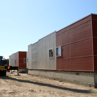 Three new buildings, with a total of 10,800 square feet, arrived this week north of the Nampa Campus Academic Building.