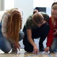 Compass Public Charter School students participating in Adventure Challenge