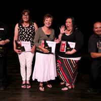 Ten year service award recipients.