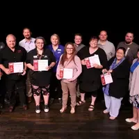 Five year service award recipients.