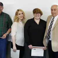  President’s Writing Awards Winners with Bert 2