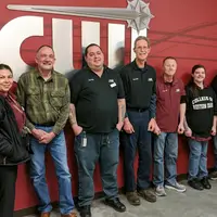 Babcock with members of his team