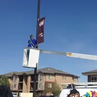 Banner install wayfinding