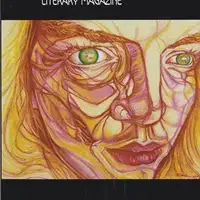 CWI student artwork, drawing of a close up view of an abstract face