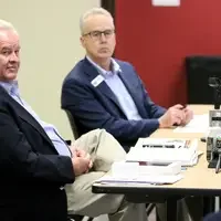 CWI Board of Trustees Chairperson C.A. Skip Smyser and Vice Chairperson, Mark Dunham.