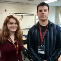 Isabella Cascio and Patrick Lutz are teaching mathematics in Carla Haag’s fifth grade class.