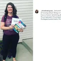 @_christinahaynes_started her final year in the Nursing program this semester. 