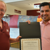 Christopher Valenzuela, 2019-2020 Emerging Scholar