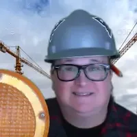 A construction worker at a construction site 