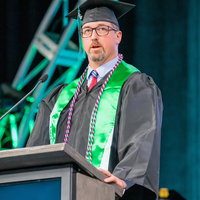 Image from the CWI 2024 Commencement Ceremony at ExtraMile Arena in Boise, Idaho.