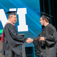 Image from the CWI 2024 Commencement Ceremony at ExtraMile Arena in Boise, Idaho.