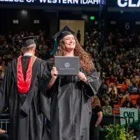 Image from the CWI 2024 Commencement Ceremony at ExtraMile Arena in Boise, Idaho.