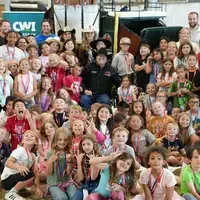 Group of kids at youth rodeo