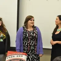 Communication graduates were recognized at the showcase.