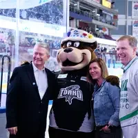 Governor Brad Little, CWI Board of Trustee Chair, Molly Lenty, and President Gordon Jones