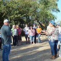 Group of people learning about the Water Shed.