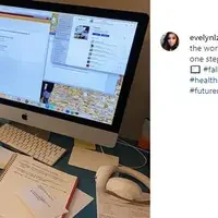 @evelynlzepeda, a Health Science major, was both excited and nervous about the start of a new semester.