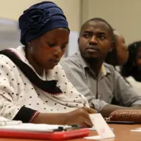 Students taking notes during EVS Pre-apprenticeship class