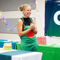 Gingerbread Battle winner Andrea Schumaker