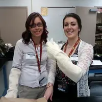 Melissa Hartman and Krystal Powell are teaching physical science in Jerren Summers’ eighth grade class. 