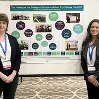 Mercades Nelson presenting the history of Psychology Program at CWI